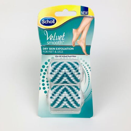 Scholl Velvet Smooth Refill Exfoliating 2pk - OhYouLuckyDuck.com.au