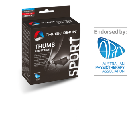 Thermoskin Sport Thumb Adjustable Black Left L/XL - OhYouLuckyDuck.com.au