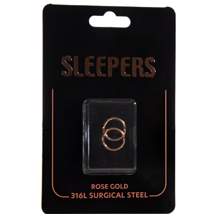 Adnohr 886 Sleeper Rose Gold Plain Med 14mm