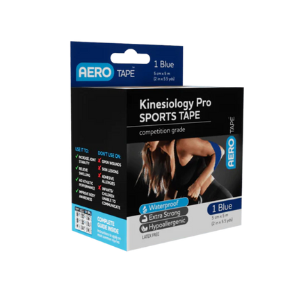 Aerotape Kinesiology Pro Sports Tape Blue 5X5Cm