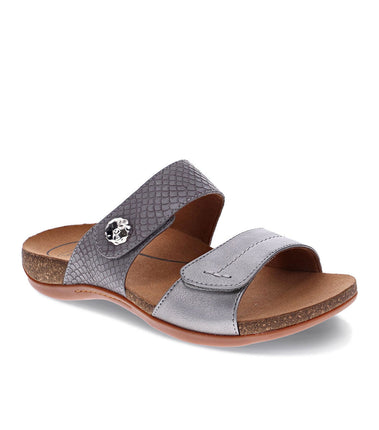 Scholl Alisa Womens Biomechanics Sandal Pewter Size 40