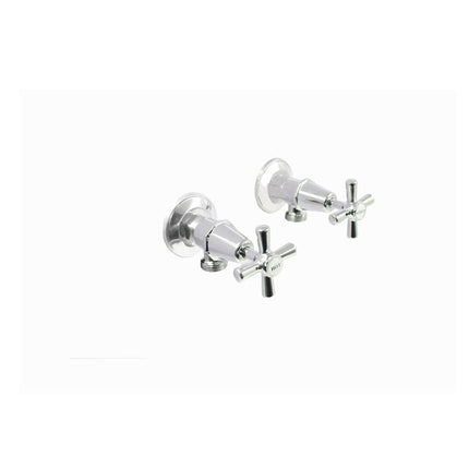 Ania Cross Handle Washing Machin Set Chrome