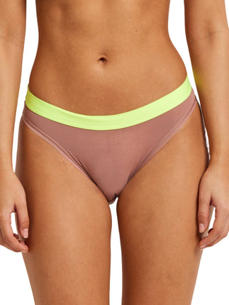 Kayser Be You High Cut Mesh Brief - Dessert Dust Neon - OhYouLuckyDuck.com.au