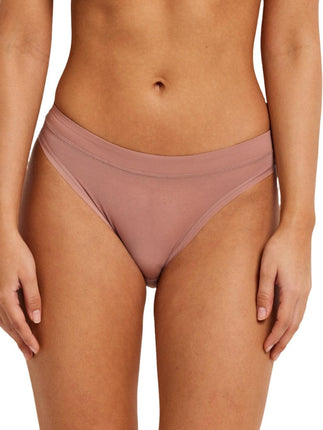 Kayser Be You High Cut Mesh Brief - Dessert Dust
