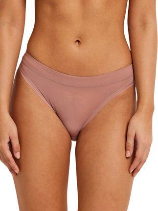 Kayser Be You High Cut Mesh Brief - Dessert Dust - OhYouLuckyDuck.com.au