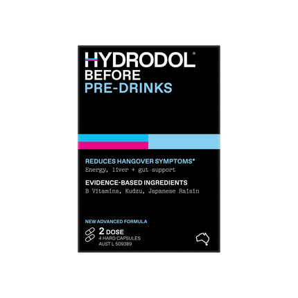 Hydrodol Before Capsules for a Better Morning 4 Capsules