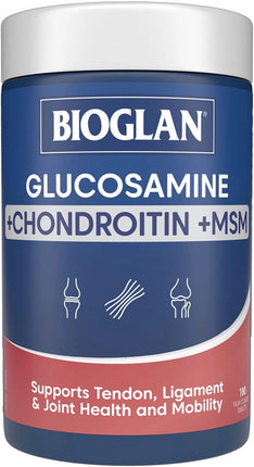 Bioglan Glucosamine Chondroitin + MSM 180 Tablets - OhYouLuckyDuck.com.au