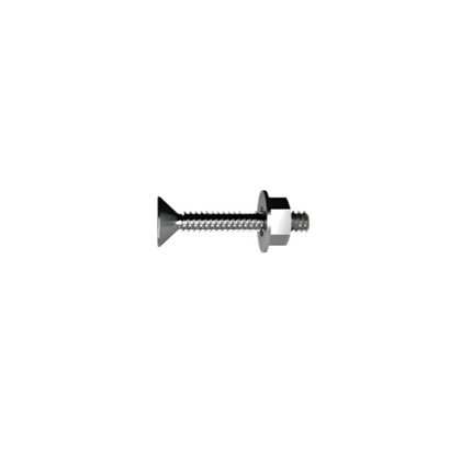 Bremick Fasteners Bolt & Nut Washer S/S CSK 3/16 x 1/2 5 Pack