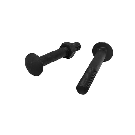 Zenith Bolt Nut Cup Black M10 X 75MM 4Pack