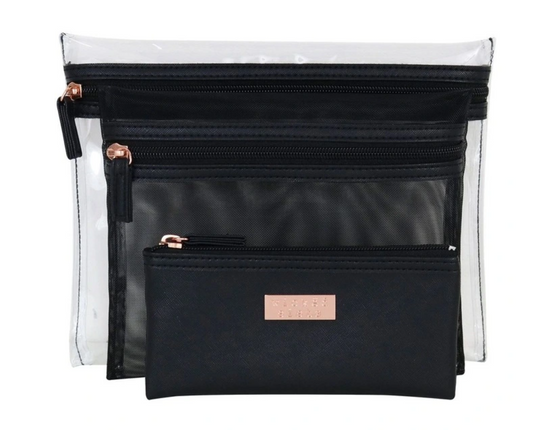 Wicked Sista Jenna Trio Purse Black