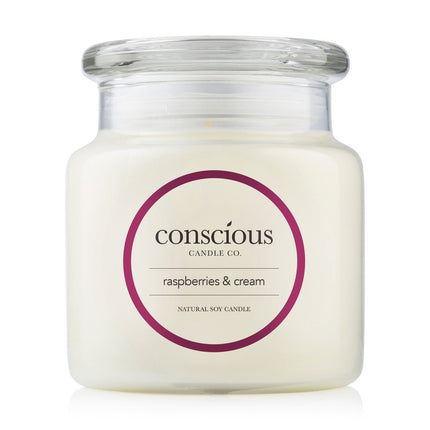 Conscious Candles Raspberries & Cream 510g