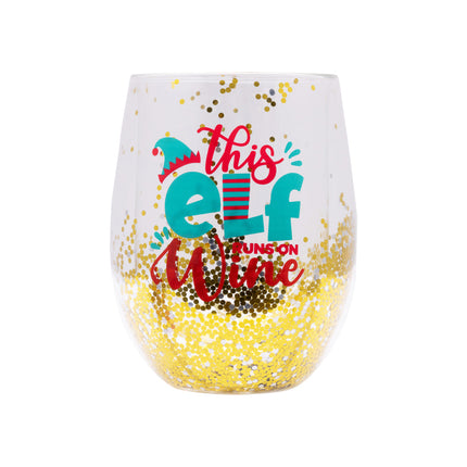Splosh Christmas Stemless Glass Elf