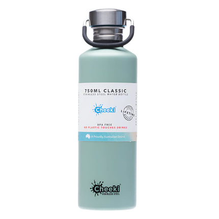 Cheeki Water Bottle Stainless Steel Bpa Free Pistachio 750ML