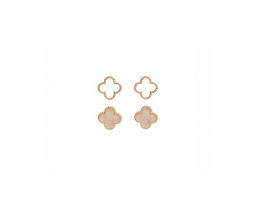 Studex Sensation C2 Clover Stud Earring Gold Plated