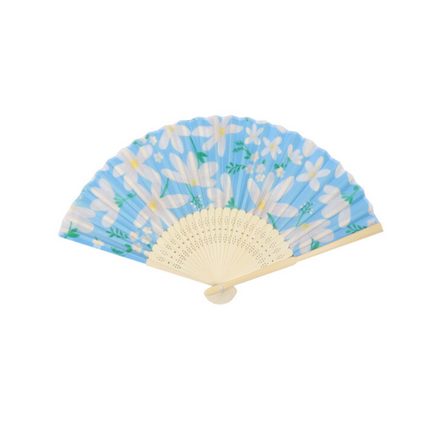 Wicked Sista Bamboo Hand Fan Daisy