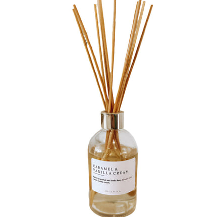 Milkwick Caramel & Vanilla Cream Reed Diffuser 200ML