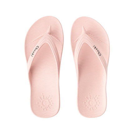 Cheeki Arch Support Thongs Pink Womens Size Us5