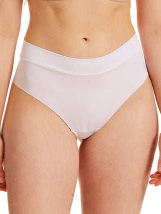 Kayser Clean Cut Modal High Rise Gee - White - OhYouLuckyDuck.com.au