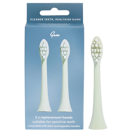 Gem Electric Toothbrush Replacement Heads Mint