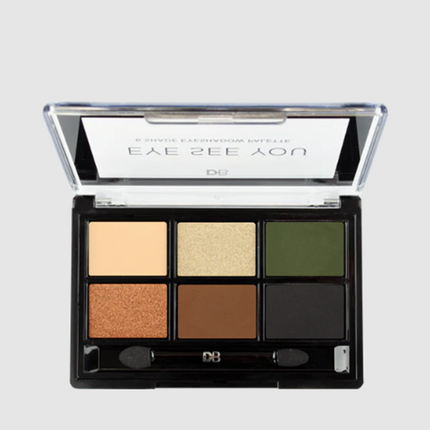 DB Cosmetics Eye See You 6 Shade Palette Kah-Keen - OhYouLuckyDuck.com.au