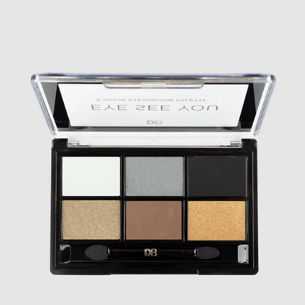 DB Cosmetics Eye See You 6 Shade Palette Smoke & Glitter - OhYouLuckyDuck.com.au