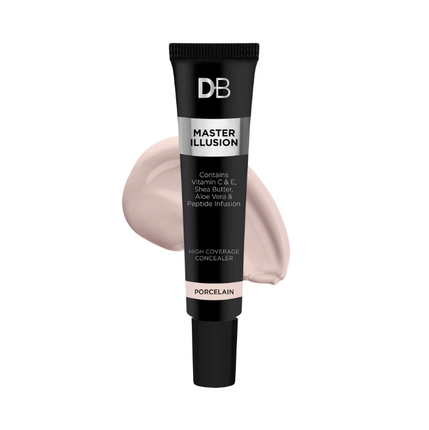 DB Cosmetics Master Illusion High Coverage Concealer Porcelain - OhYouLuckyDuck.com.au
