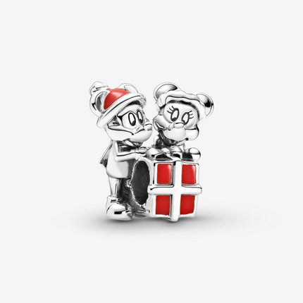Pandora Disney Mickey Mouse and Minnie Mouse Present Charm - OhYouLuckyDuck.com.au