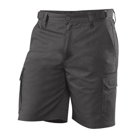 Eleven Workwear Essential Drill Cargo Work Short Charcoal Regular Leg