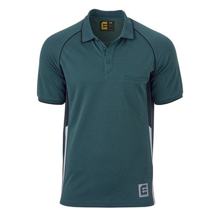Eleven Workwear Polo Aerocool Team Landscape Green Small