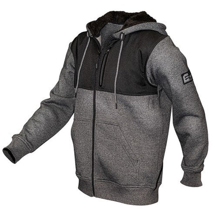Eleven Workwear Cationic Fleece Zip Through Hoodie Marle Black