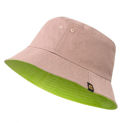 Eleven Workwear Reversable Khaki/Hi-Vis Yellow Bucket Hat OS
