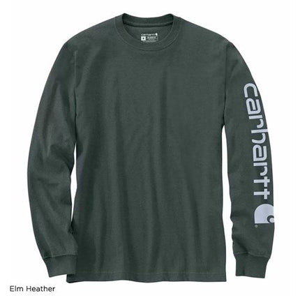 Carhartt Logo L/S T-Shirt Elm Heather