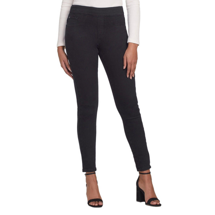 Tribal Audrey Pull-On Skinny Jeans Black