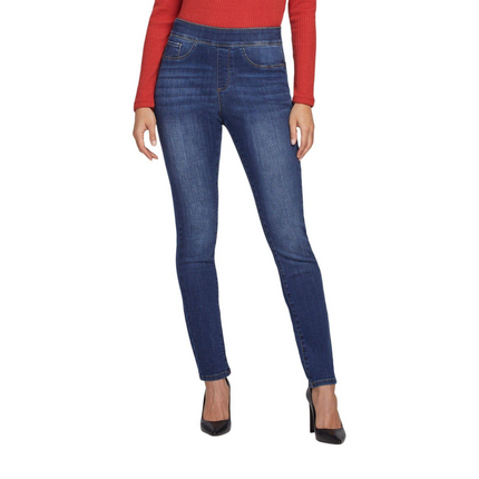 Tribal Audrey Pull-On Skinny Jeans River Blue