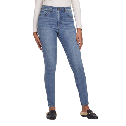 Tribal Brooke 5-Pocket Skinny Jeans in Blue Glow