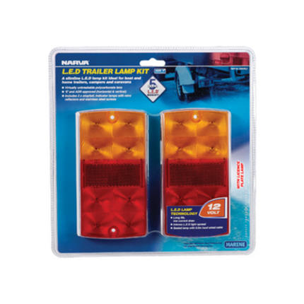 Narva Trailer Led Lamp Kit With License Plate Lamp