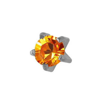 Rossan November Stainless Steel Clawset - Topaz FD3050C