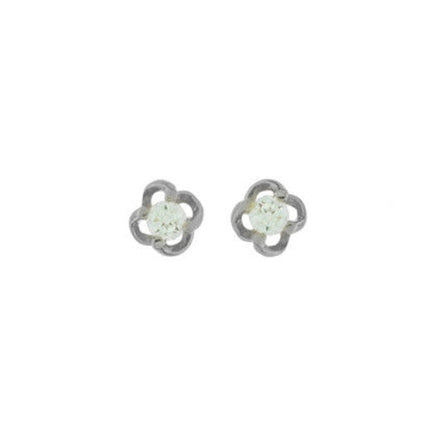 Rossan Open Flower Rhodium FE4245