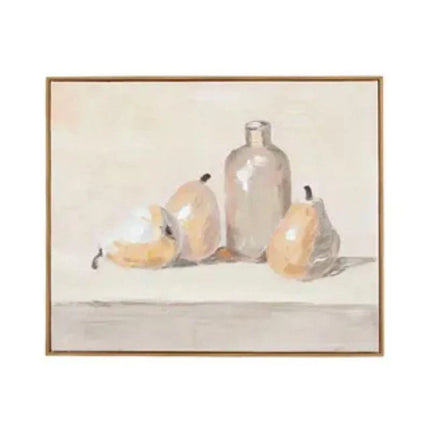 The Base Warehouse Pear Oak Frame Oil Paint 60X50 Beige