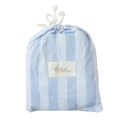 Fox & Fallow Organic Fitted Cot Sheet Cloud Stripe