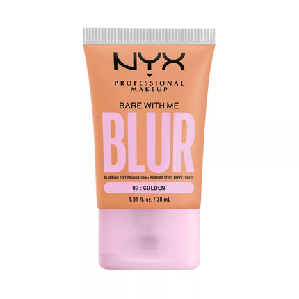 Nyx Professional Makeup Bare With Me Blur Tint Soft Matte Foundation 07 Golden
