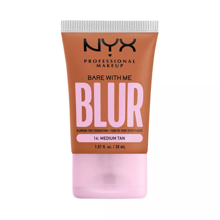 Nyx Professional Makeup Bare With Me Blur Tint Soft Matte Foundation 14 Medium Tan