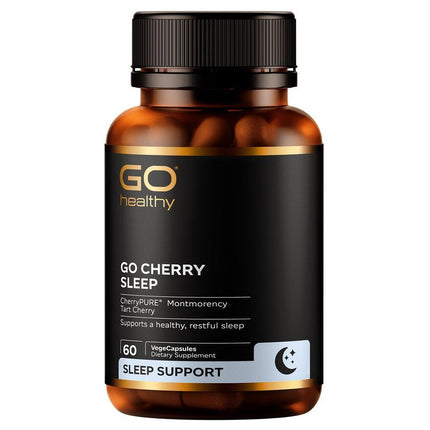 Go Healthy Go Cherry Sleep for Deep Relaxing Sleep Support 60 VegeCapsules