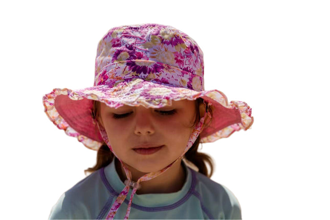 Radicool Microfibre Reversible Wide Brim Pink Infant