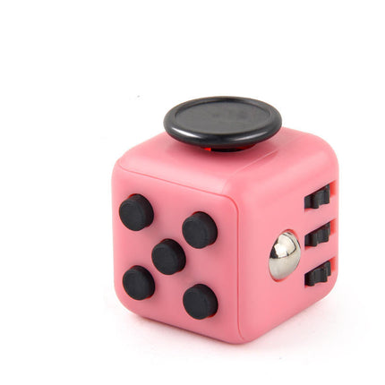 Anti Stress Fidget Cube 6 Sided Sensory Toy for Focus and Relaxation Pink
