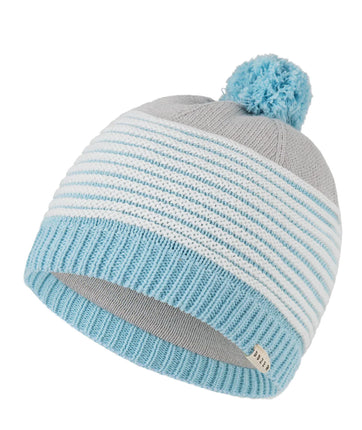Kooringal Tsd Baby Boys Beanie Arrawarra Light Blue Stripe Small