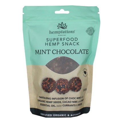 2Die4 Live Foods Hemptations Mint Chocolate 200g