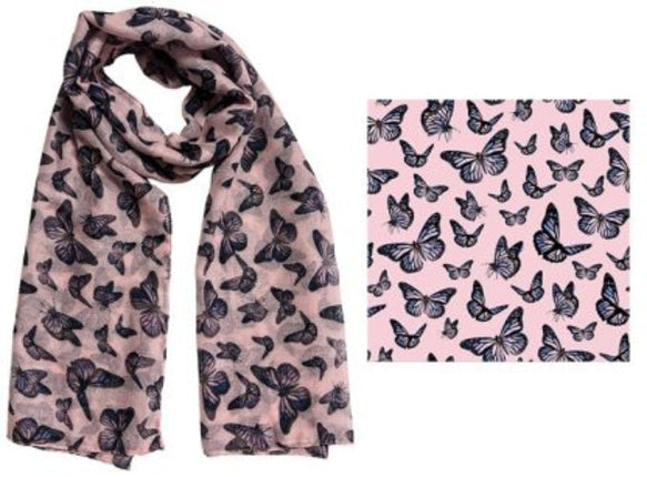 Firmins Lane Scarf FM Pink Butterfly