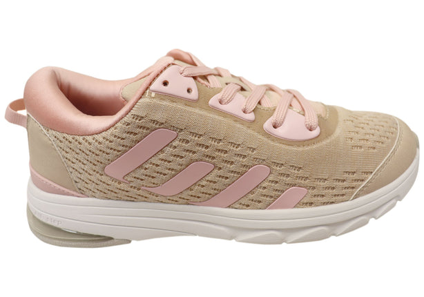 Homyped Airstep Lace Up Womens Casual Shoes in Pink 7