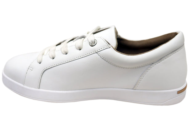 Homyped Lotti Zip Lace Up Sneaker in White Size 6